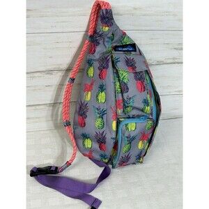 KAVU Pineapple Pirouette Rope Backpack Classic Sling Bag for Outdoor Adventures